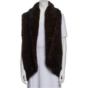 ADRIENNE LANDAU mink vest